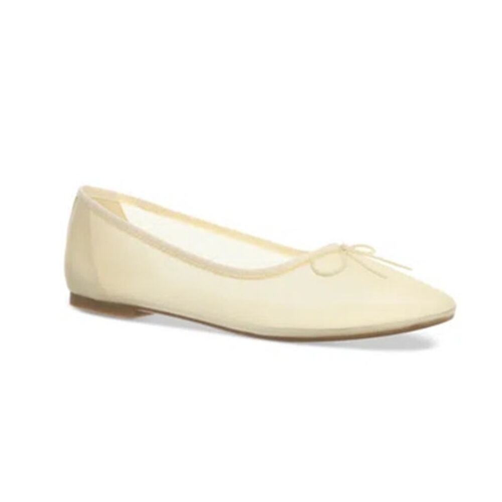 On 34th Claudia Women's Mesh Flats Yellow Size 5 NWB